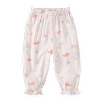 David Bella girls pants 2024 summer new style childrens anti-mosquito pants baby thin trousers childrens clothing