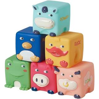 Babycare baby toys soft rubber building blocks jenga