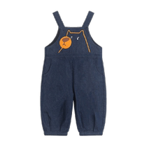 Maradin childrens clothing boys and girls pants childrens overalls autumn clothing new loose embroidered wide-leg pants childrens pants