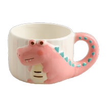 Sheli Cute Crocodile Mug Childrens Ceramic Underglaze Color Drinking Cup Breakfast Cup Milk Cup 2024 New