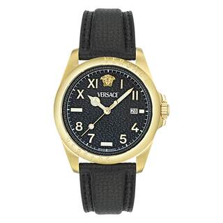 【百补特惠】VERSACE范思哲24年新款瑞士小牛皮商务男手表气质