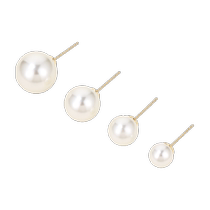 DODOGOGO pearl earrings for women high-end piercing earrings new 2024 hot style sterling silver temperament earrings