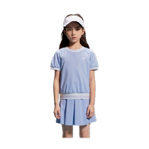 Balabala childrens clothing girls summer suit 2024 new middle and large children two-piece set sweet fashion sports trend