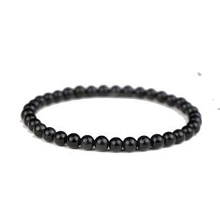 Natural obsidian single circle bracelet retro style