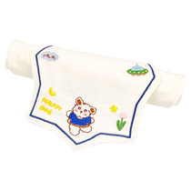 Baby Sucking Sweat Towel Pure Cotton Nursery Embroidery Name Male Treasure Girl Cushion Back Towel Full Cotton Cotton Cloth Children sweat scarves