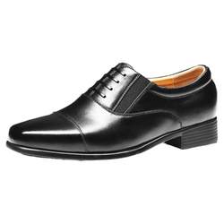 Jihua 3515 Qiangren genuine men's spring, autumn and winter breathable business formal derby leather shoes casual three-joint leather shoes