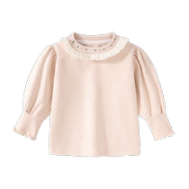 Banxidi girls long-sleeved T-shirt spring and autumn 2024 new fashionable baby girl tops autumn childrens bottoming shirt