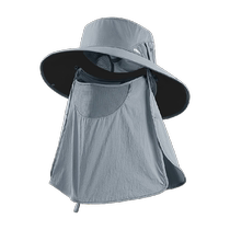 Jiaoxia Mens Vinyl Full Protection Sun Hat BM57824