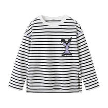 Balabala girls long-sleeved T-shirt childrens bottoming shirt 24 new spring sweet tops