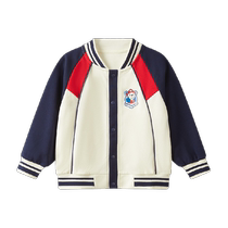 () Paw Paw Team Boys Baseball Jacket Childrens Autumn Jacket Top Baby Sports Suit School Uniform