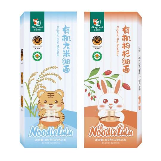 谷品新约有机无麸质儿童面条早餐意面无小麦无蛋奶无添加低敏辅食
