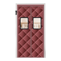 COTTON DOOR CURTAIN THICKENING HOME AIR CONDITIONING WARM INSULATION WINTER WIND-PROOF WINDPROOF PARTITION CURTAIN SOUNDPROOF CHILL-PROOF SELF-SUCTION CURTAIN