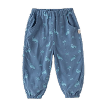 David Bella childrens anti-mosquito pants 2024 summer new style boys leggings pants boys baby printed trousers
