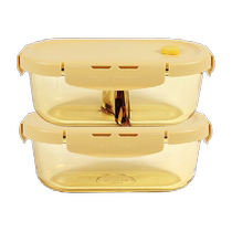 Chuangde glass lunch box for office workers with lunch lunch box microwave heating special autumn and winter sealed fresh-keeping soup bowl