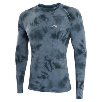 Uto merino tie-dyed wool quick-drying long sleeves