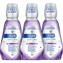 Oral-B Mouthwash Conveniently Reduces Bad Breath and Teeth Stains Refreshes Breath Removes Teeth Stains and Gum Care 500ml*3