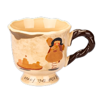 Modern Housewife Mug Ceramic Water Cup Creative Cute Cup High-Looking Home Office Breakfast Cup