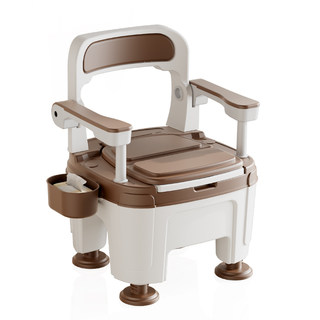Portable mobile household anti-odor toilet chair for the elderly and pregnant women