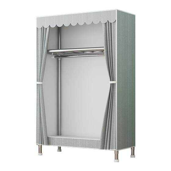 Wardrobe style clothes drying rack simple coat rack floor-standing indoor clothes rack home bedroom clothes storage rack