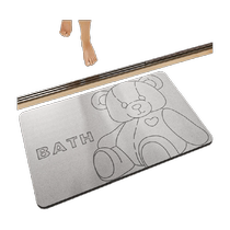Large River Small Bear Silicon Algae Clay Ground Mat Anti-Slip Water Suction Speed Dry Home With Bathroom Toilet Door Mat