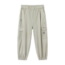 Balabala childrens clothing boys pants childrens trousers summer clothes medium and large childrens printed casual outdoor style overalls trendy