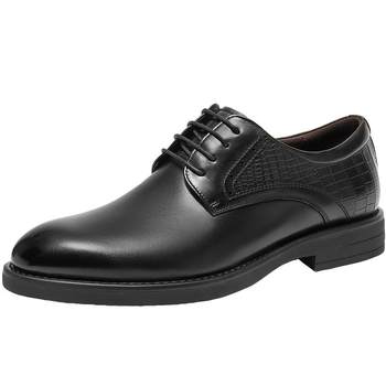 Belle men's shoes business leather shoes formal shoes winter new shopping mall same style plus velvet groom's wedding shoes 8ml01dm4