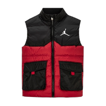 Nike Nike JORDAN vêtements pour enfants gilet en duvet pour enfants col montant gilet thermique épaissi gilet garçons automne