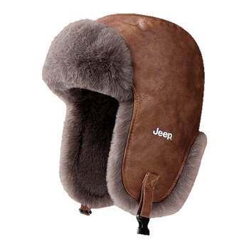 New winter leather thunder hat