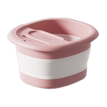 Foldable foot bath bucket for home over calf with cover for thermal insulation winter massage and health foot bath foot basin bucket