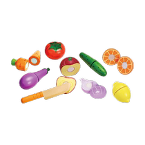 Hape fruit and vegetable cut and play music for boys and girls baby kitchen play house wooden childrens educational toy gift