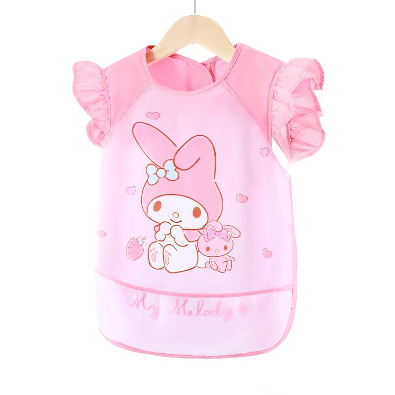 Sanrio waterproof bib children's clothing baby apron