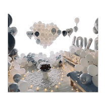 520 atmosphere Valentines Day proposal indoor layout props confession KT board background outdoor balloon decoration romantic scene