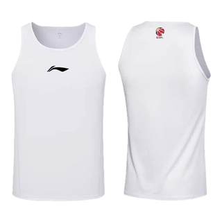李宁CBA健身背心男速干高弹无袖紧身速干衣运动篮球健身训练上衣