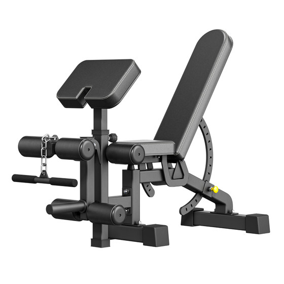 Multifunctional adjustable fitness dumbbell bench