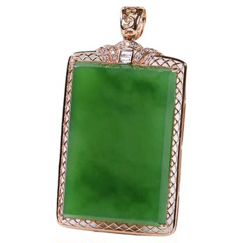 Fashionable jadeite gold inlaid jade gift for wife