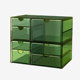 Kaman tea bag storage box drawer type transparent dustproof