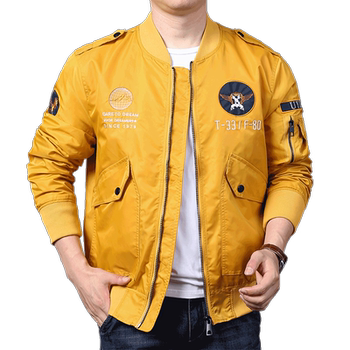 Autumn and winter sports loose aviator baseball collar jacket