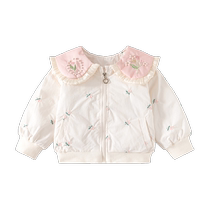 Banxidi girls coat spring and autumn 2024 new style baby long-sleeved clothes autumn childrens princess tops