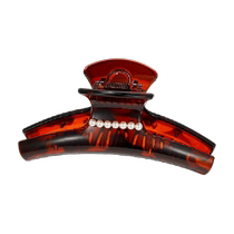 DODOGOGO Simple Pearl Hair Clip Womens High-end Niche Design Shark Clip Fashionable and Versatile Daily Clip