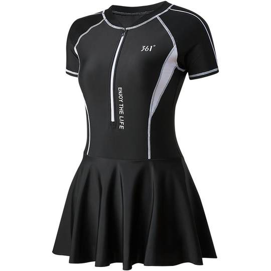 361 women's conservative dress style slightly fat and slim