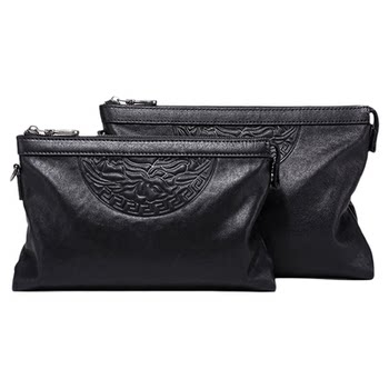 Cold beast genuine leather fashion casual style new men's handbag