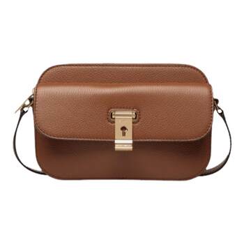 Bally bally lockme women's small calf leather crossbody bag