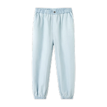 Balabala girls jeans childrens pants summer clothes medium and large childrens trousers Tencel denim leggings sweet and trendy