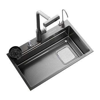 Wanhe thickened 5mm large single tank 304 stainless steel sink