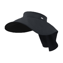 Fully wrapped egg roll hat under the banana BM55724 black plastic sun protection hat for women to cover face and protect neck large brim empty top hat easy to store