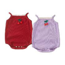Yibeitong baby clothes summer bag fart clothes newborn baby girl jumpsuit full moon hundred days suspender belt summer