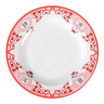 Tableware melamine commercial plastic red disk
