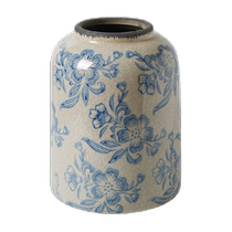 Sheli Chinese blue and white ceramic vase living room ornaments high-end flower arrangement bottle retro hydroponic flower set