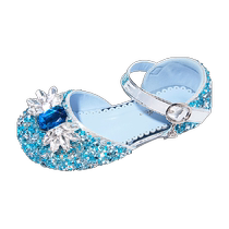 Snoffy – chaussures et demi-sandales en cristal pour filles chaussures de princesse Elsa à semelles souples à la mode nouvelle collection printemps et été 2024