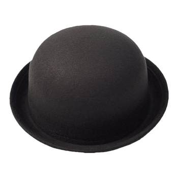 Woolen curled dome top hat british autumn and winter